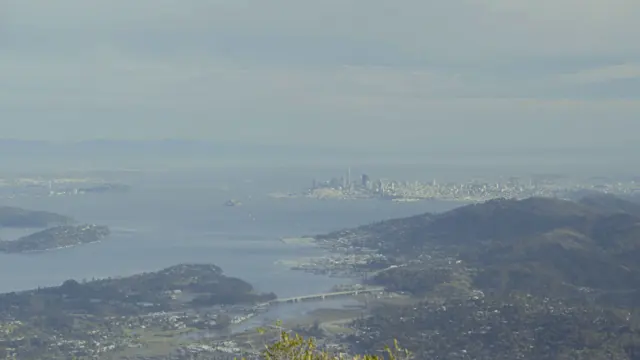 Panoramic San Francisco Bay Area View from Mt Tamalpais East Peak