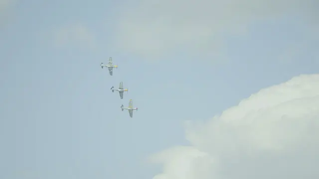 Jack Aces Triple P-51 Mustangs Flyover San Francisco Fleet Week 2025