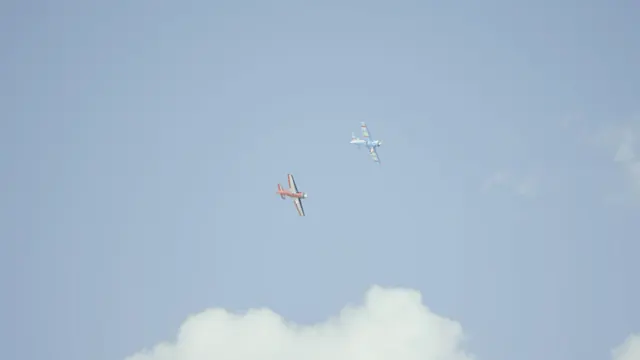 Aerobatic Sukhoi SU-26 Aircraft Display Over Marina Green, San Francisco