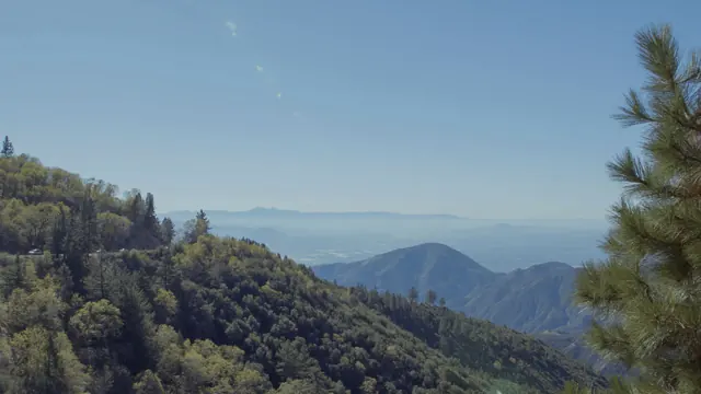 San Bernardino Valley Vista from Running Springs, California Mountains