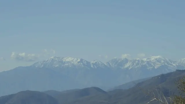 Mt. Baldy & Snow-Capped San Bernardino Mountains from Running Springs, CA