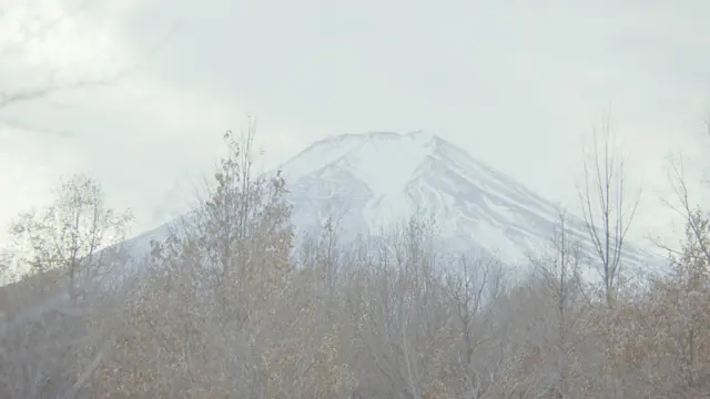 Winter Mt Fuji View from Araya, Fujiyoshida, Yamanashi, Japan