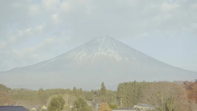 Mt Fuji View from Kamiide, Fujinomiya, Japan in Late Autumn