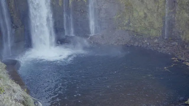 Otodome Falls Majestic Cascade in Kamiide, Fujinomiya, Shizuoka, Japan