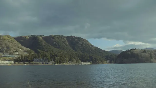 Lake Ashi, Japan: December Serenity Amidst Forested Hills