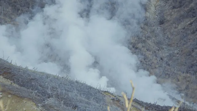 Owakudani Volcanic Vents: Steam and Gas in Hakone, Japan