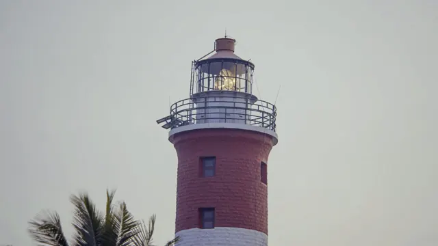 Vizhinjam Lighthouse on Hawa Beach in Kerala, India
